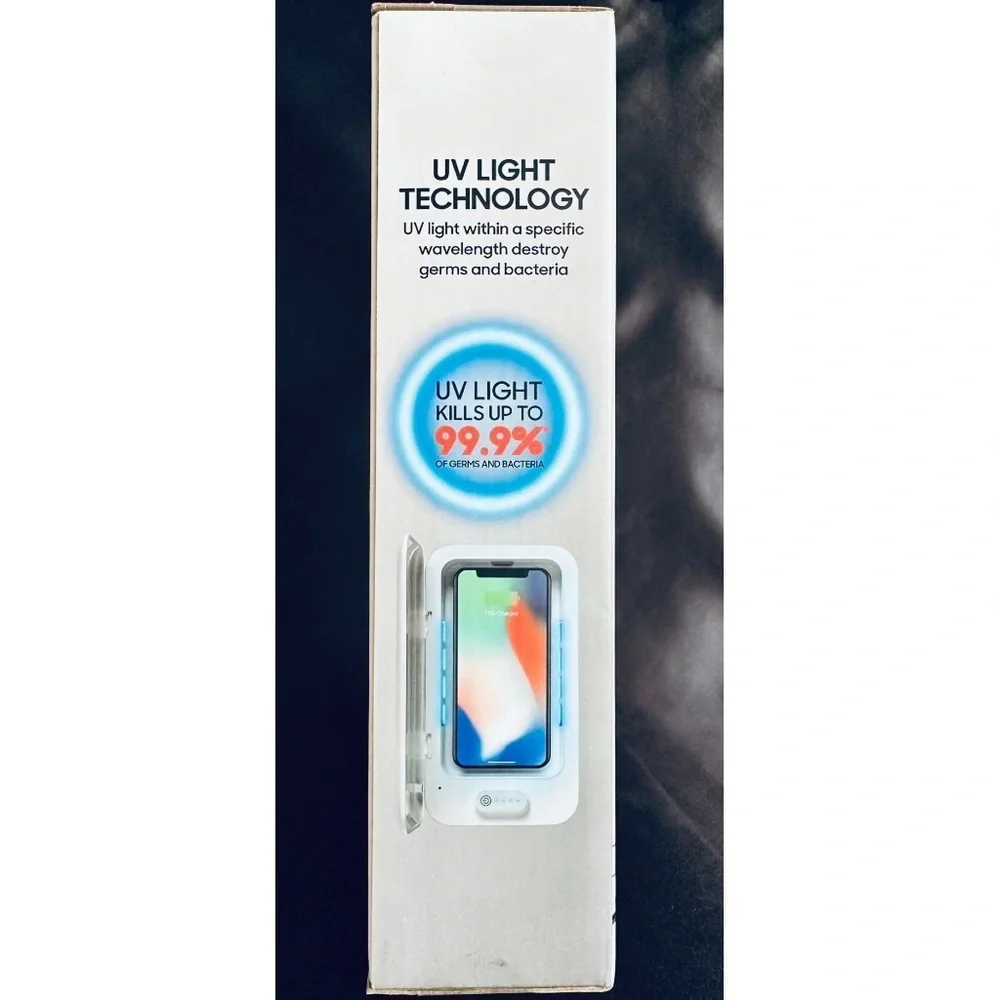 Sharper Image Santitizer Sealed Sanitizes Car Keys Credit Cards Earbuds Phone